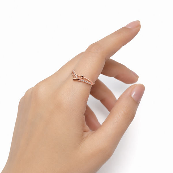 Rose Aura Delicate Band Ring